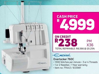 Game Empisal Overlocker 760C offer