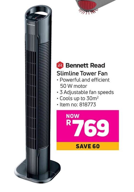 Read Slimline Tower Fan offer at Game