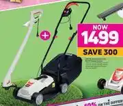 Game Ryobi 1200w lawnmower plus 310w trimmer combo offer