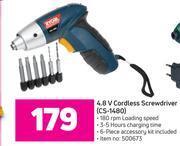 Game Ryobi 4.8v cordless screwdriver cs-1480 offer