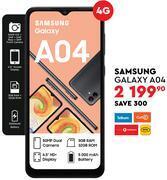 Samsung galaxy a04 smartphone