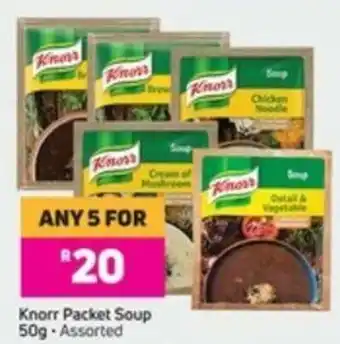 Game Knorr Packet Soup 50g Asstd offer