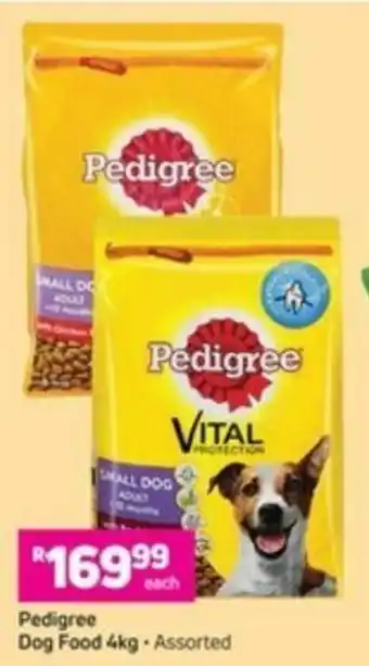 Game Pedigree Dog Food 4kg offer