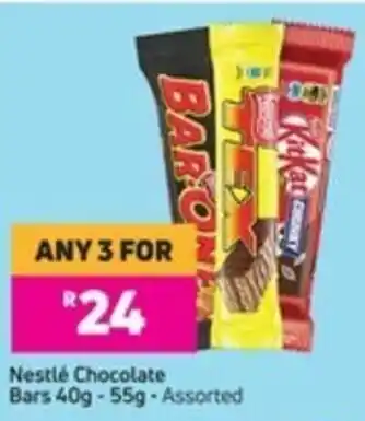 Game Nestlé Chocolate Bars 40g-55g offer