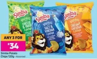 Game Simba Potato Chips 120g offer
