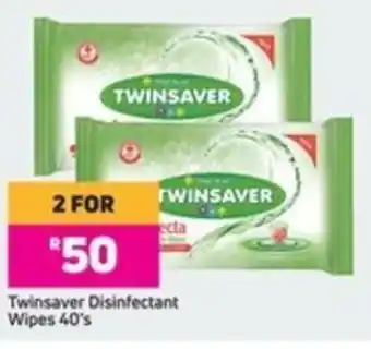 Game Twinsaver Disinfectant Wipes 40's offer
