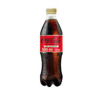 Coca-cola no sugar no caffeine bottle (24 x 500ml)