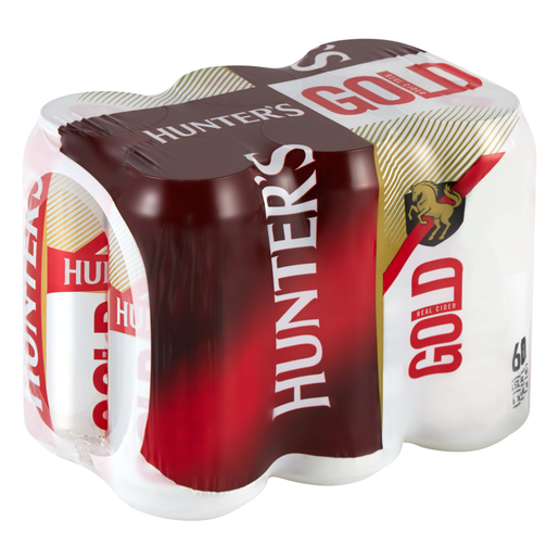 Hunters gold cider can 440ml x 6 offer at Pick n Pay Liquor