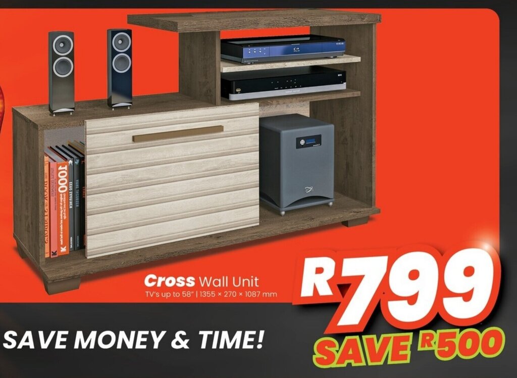 Cross Wall Unit offer at Discount Decor