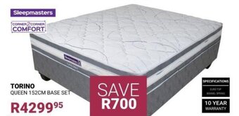 Bradlows Torino Queen 152cm Base Set offer