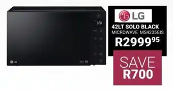 Bradlows LG 42lt Solo Black Microwave MS4235GIS offer