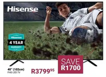 Bradlows Hisense 40" (102cm) FHD LED TV offer