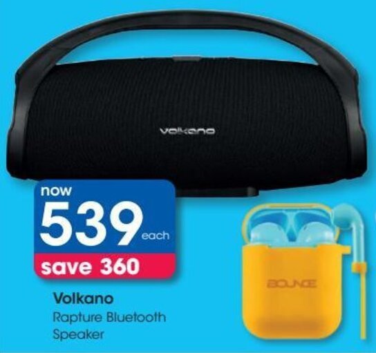 Volkano Rapture Bluetooth Speaker offer at Clicks