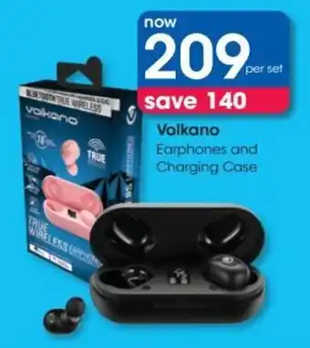 Volkano Earphones and Charging Case