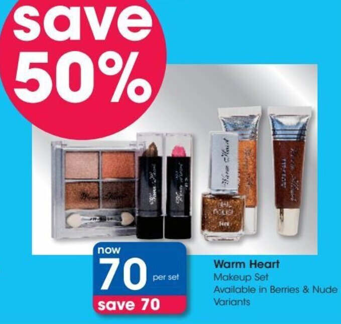 Warm Heart Make Up Set offer at Clicks