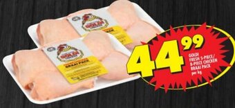 Shoprite Goldi Fresh 5-Piece / 8-Piece Chicken Braai Pack per kg offer