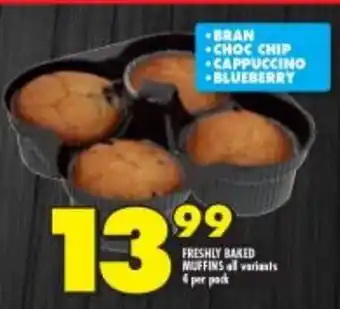 Shoprite Freshly Baked Muffins all variants 4 per pack offer