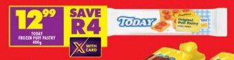 Shoprite Today Frozen Puff Pastry 400g offer
