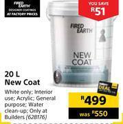 Builders Warehouse Fired earth new coat-20l offer