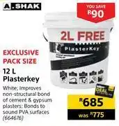 Builders Warehouse A.shak 12l plasterkey offer