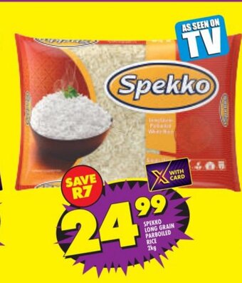Shoprite Spekko Long Grain Parboiled Rice 2kg offer