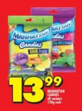 Shoprite Manhattan Candies all variants 120g offer