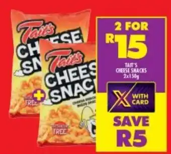 Shoprite Tait's Cheese Snacks 2x150g offer