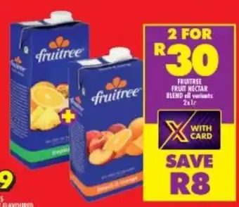 Shoprite Fruitree Fruit Nectar Blend all variants 2x1L offer