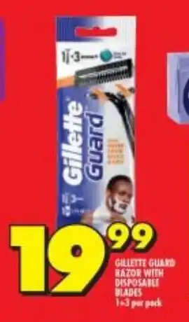 Shoprite Gillette Guard Razor with Disposable Blades 1-3 per pack offer