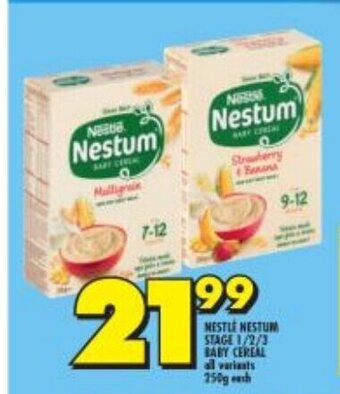 Shoprite Nestle Nestum Stage 1/2/3 Baby Cereal all variants offer