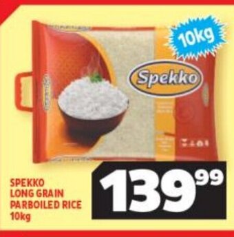 Usave Spekko Long Grain Parboiled Rice 10kg offer