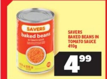 Usave Savers Baked Beans in Tomato Sauce 410g offer