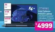 Game Mecer 35cm intel celeron n4020 laptop offer