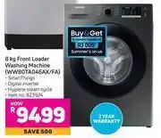 Game Samsung 8 kg front loader washing machine (ww80ta046ax/fa) offer