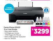 Game Canon pixma g2420 3 in 1 ink printer offer