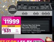 Game Defy 5-burner new york series gas cooker (dgs902) offer