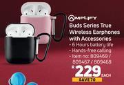 Game Amplify buds series true wireless earphones with accessories- each offer