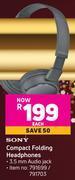 Game Sony compact folding headphones offer