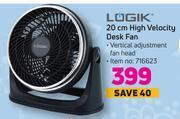 Game Logik 20cm high velocity desk fan offer
