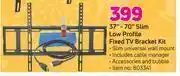 Game Ellies 37"-70" slim low profile fixed tv bracket kit offer