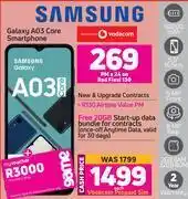 Game Samsung galaxy a03 core smartphone- on red flexi 130 offer