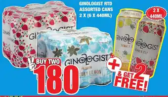 Boxer Liquors Ginologist RTD Assorted Cans 2x(6x440ml) offer
