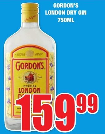 Boxer Liquors Gordon's London Dry Gin 750ml offer