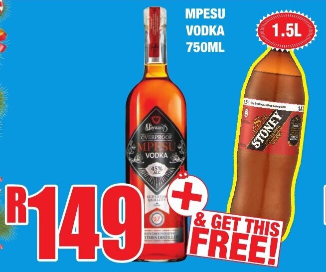 Mpesu Vodka 750ml offer at Boxer Liquors