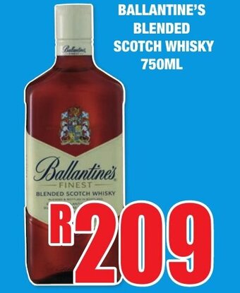 Ballantine's Blended Scotch Whisky 750ml