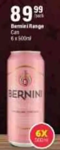 Liquor City Bernini Range Can 6x500ml offer
