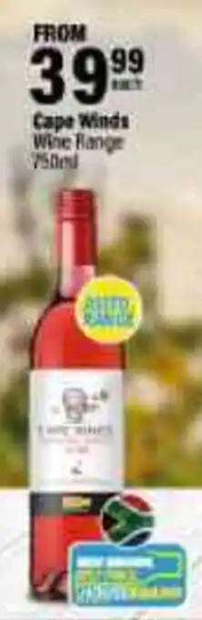 Liquor City Cape Winds 750ml offer