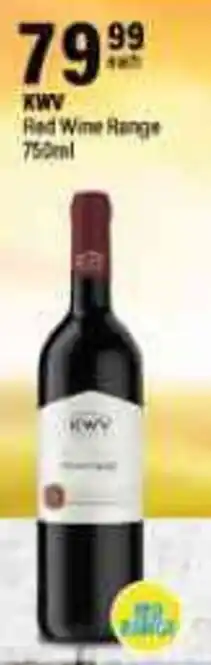 Liquor City KWV Red Wine 750ml offer