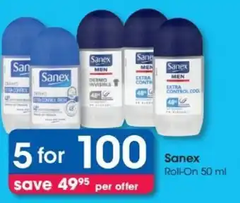 Clicks Sanex Roll-on 50ml offer