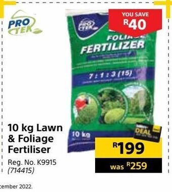 Builders Warehouse 10 kg lawn & foliage fertiliser offer